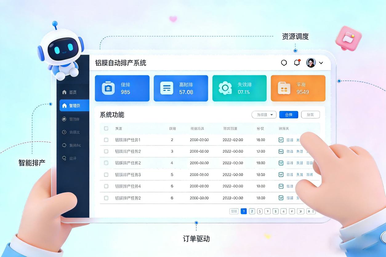 智排程 铝模自动排产系统